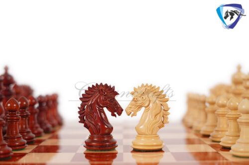 4.5" Bud Rosewood Staunton Chess Pieces Set VICTORIA CROSS Luxury Staunton chess - Picture 7 of 9