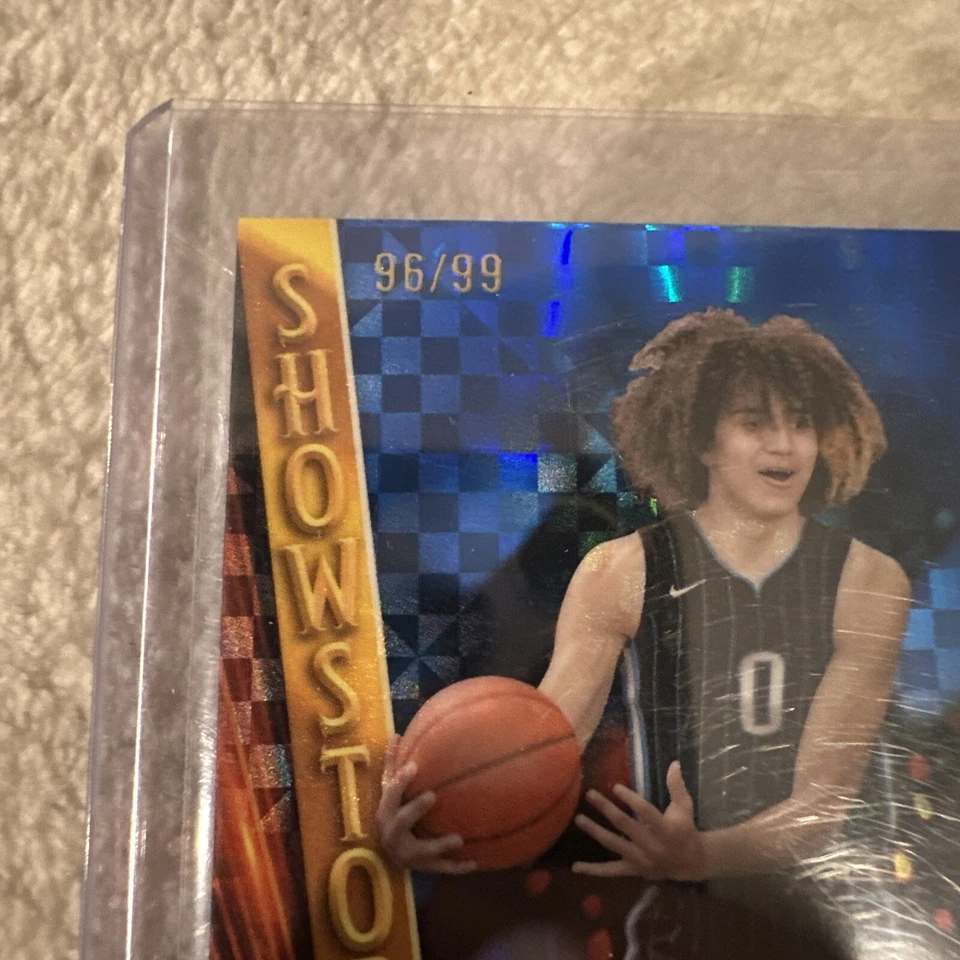 2024 Topps Finest Anthony Black Showstoppers Blue Checkerboard Refractor /99 RC  - Image 3 of 3