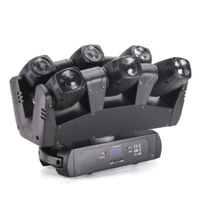 6 Head LED RGB Moving Head Stage Lighting Beam Laser Bar Disco Party DJ Light