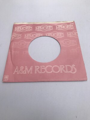 One 7''- A & M Records   Memories -  Original Record  Sleeve     USA