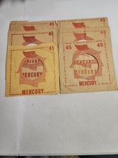 45 RPM 7" RECORD SLEEVES CO. SLEEVE 6 PACK SEE PHOTOS - Mercury SLV102 