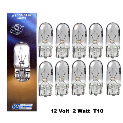 20 Stück KS Equipment 12V 2W W2,1x9,5d T10 Glühlampe Lampe Glassockellampe K211w