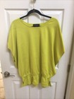 Nwt St. John Chartreuse Green Sleeveless Top Shirt Size L Large