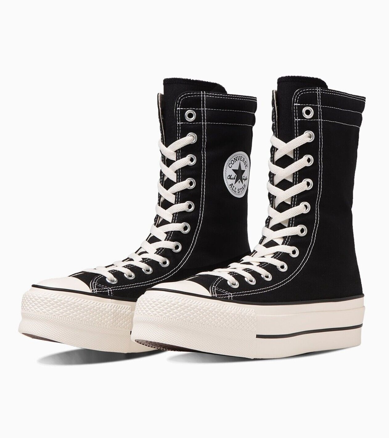CONVERSE ALL STAR LIFTED KNEE-HI 31310210 Black White