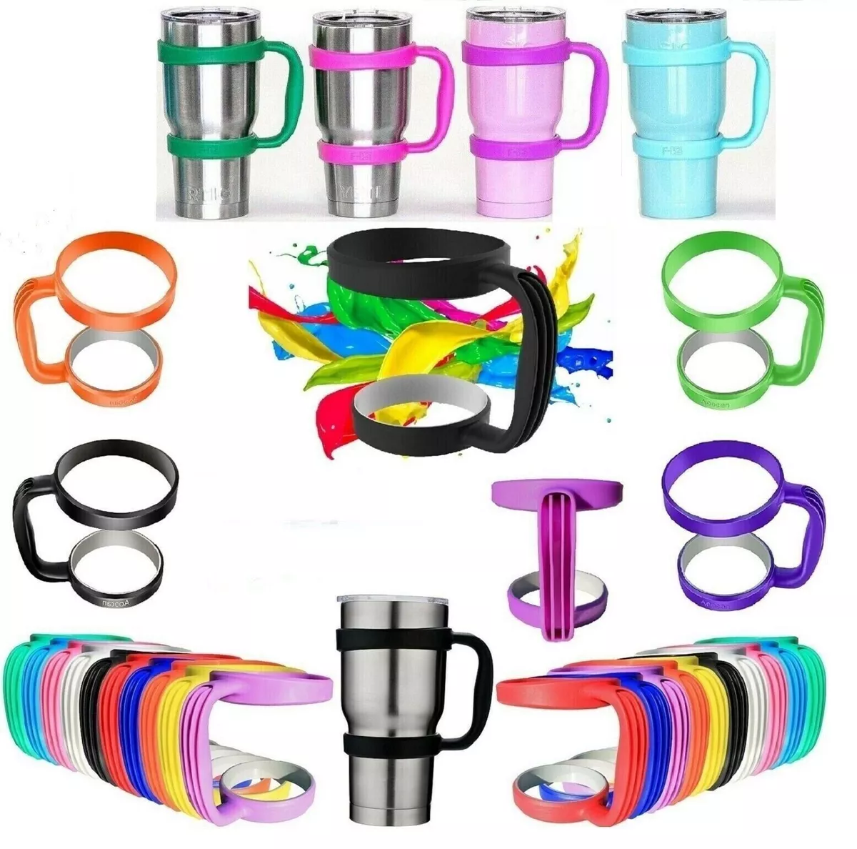 Handle for 30 Oz YETI Tumblers Holder Coffee Cup Lids Straws Tumbler  Accessories