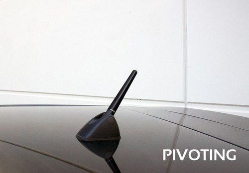 Perrin Performance 3" Pivoting ver. Short Antenna For 08-14 WRX STi w/o Navi - Picture 4 of 5