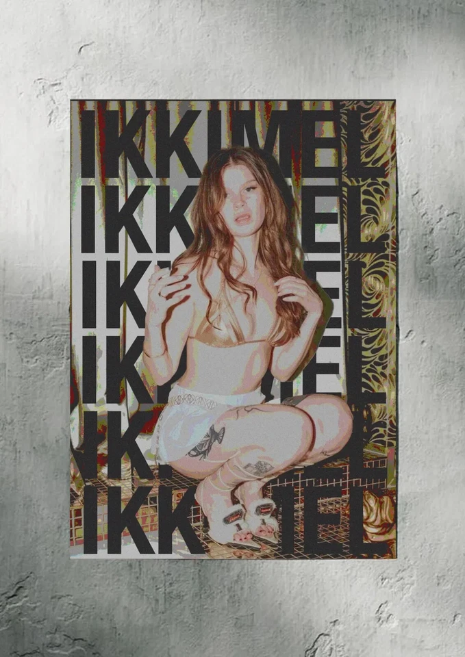 IKKIMEL Poster, Woman Sexy Street Art Graphic Print Wall Decor - Image 3 of 4