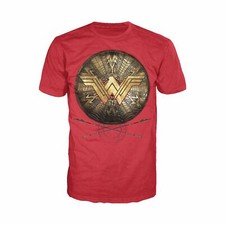 Image of DC Comics Movies Wonder Woman Logo 3D Shield Official Men's T-shirt
