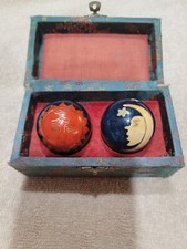 Chinese Baoding Balls Health Medicine Exercise Stress Balls. Sun and Moon Design