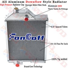 Aluminum 4 Row Radiator For 4430 4240s 4350 359562 Ar60337 Ar61879 Tractor