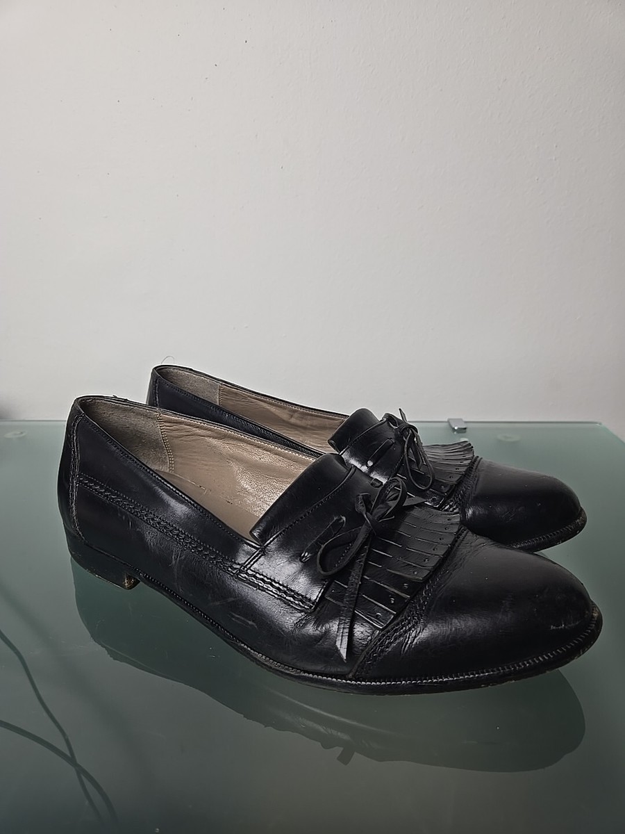 Classic Bally Black Leather Men\'s Dress Shoes s-l400.jpg main image 3
