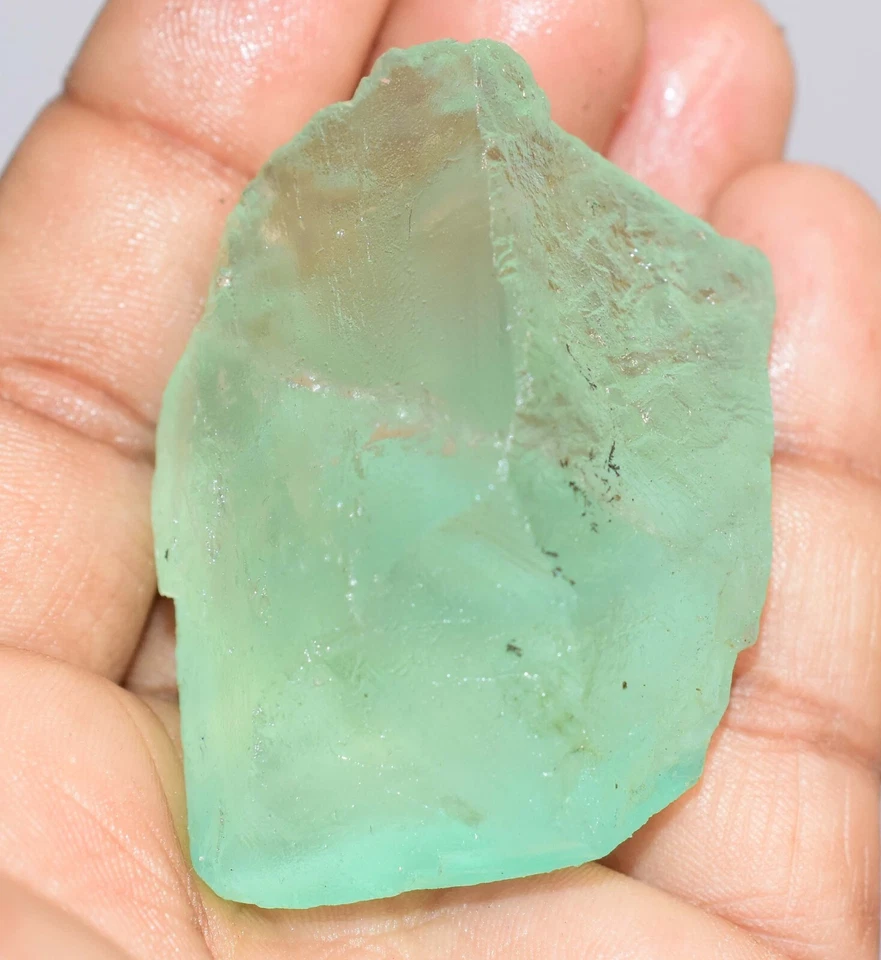 100% Natural Verde Colombia Esmeralda Fluorita 390.00 CT Muestra Faceta Áspera Foto 2 de 4
