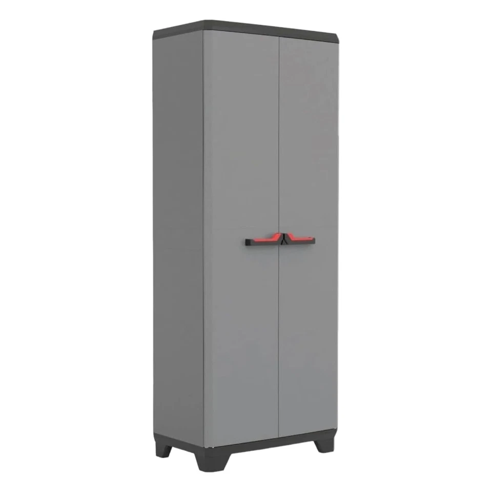 Armadio Keter Stilo portascope in resina per esterno grigio 68x39xh173 Cm - Immagine 2 di 4