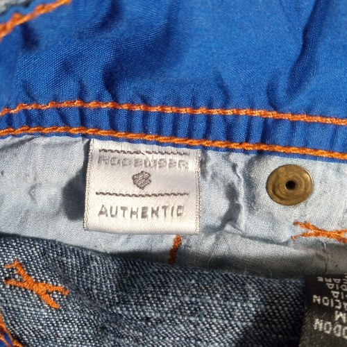 ROCAWEAR Baggy Denim Jeans Boys Sz 10 Blue Embroidered Hip Hop Skate Rave 24x24 - Picture 15 of 15