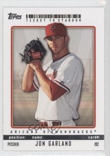 2009 Topps Ticket To Stardom Jon Garland #192 0d2