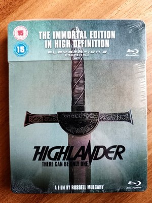 HIGHLANDER - IMMORTAL EDITION Steelbook Blu-ray UK FIRST PRINT SEALED Audio ITA