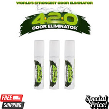 420 Smoke Odor Eliminator Spray 3-Pack, 1oz Each   Green Scent  Fast-Acting