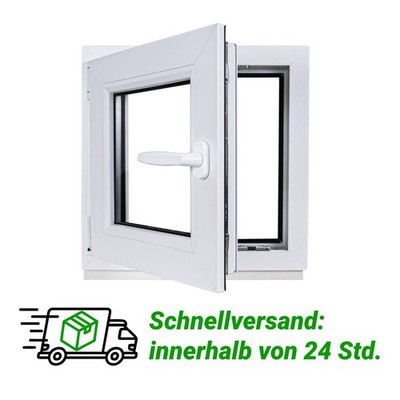 Kellerfenster Kunststoff Fenster weiß Dreh Kipp 2- fach Glas schnelle Lieferung