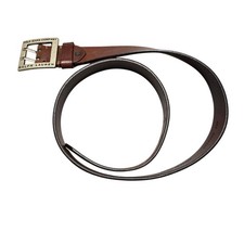 Polo Jeans Ralph Lauren Leather Belt 38 Brown Solid Buckle Tan