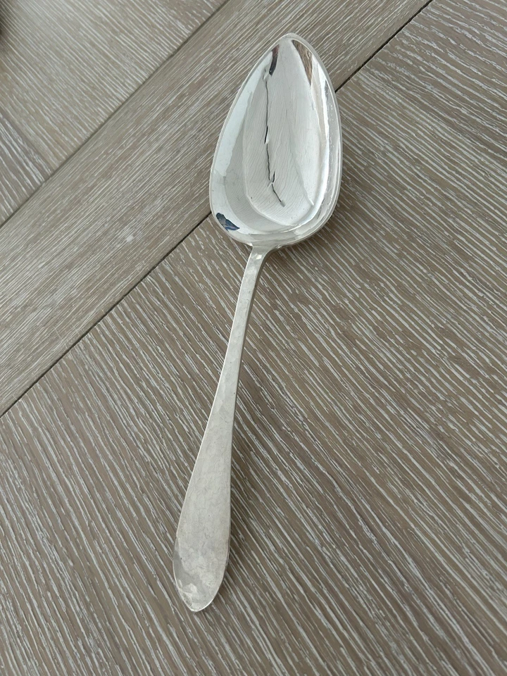 COLHER DE ENCHIMENTO prata esterlina PORTER BLANCHARD feita à mão martelada 10,5 fabulosa! - Imagem 4 de 4