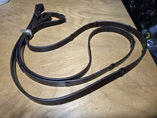 Passier, New, leather reins w/ stops, brown, OS