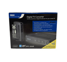 RCA Digital TV Converter Box DTA800B1 With Remote, Cord,  Instructions New