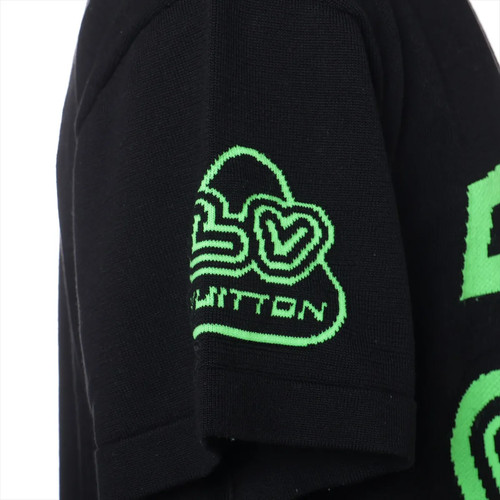 Louis Vuitton 22AW Cotton & nylon Short Sleeve Knitwear XS Men's Green x black - Picture 4 of 13