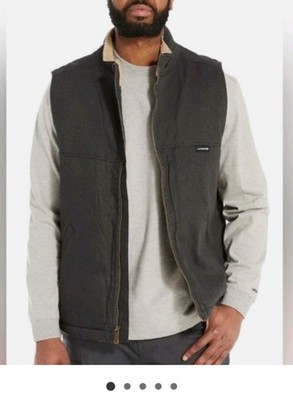 Wolverine Upland Mens Medium Full Zip Workwear Sherpa Lined Black Vest BRAND NEW