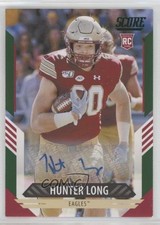 2021 Score Rookies Green Signatures Hunter Long #388 Auto n3t