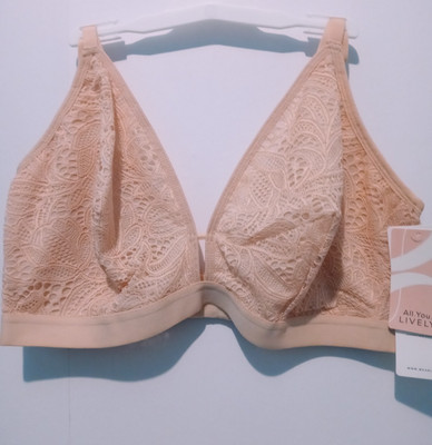 ALL YOU LIVELY Women's Bra Bralette Lace Peach | 272/ADR35 | Size 3