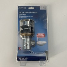 Keeney K820 77BN Sink Pop Up Assembly Brushed Nickel Drain Kit with Lift Rod