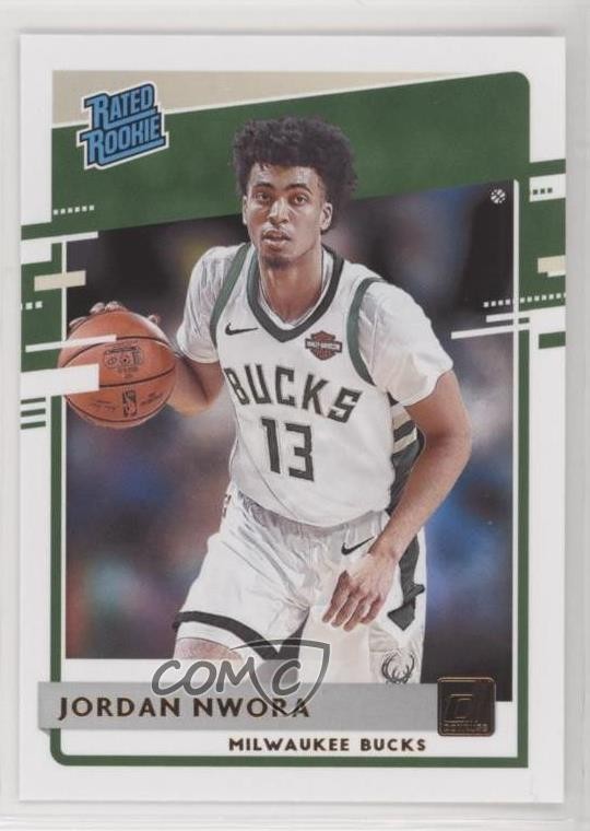 2020-21 Panini Donruss Rated Rookies Jordan Nwora #220 1p1a