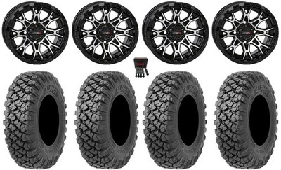 System 3 ST-6 14'' Wheels Black 30'' Alpha Tires Pioneer 1000 / Talon
