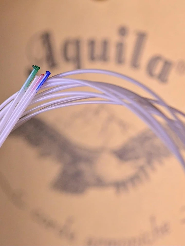 Aquila New Nylgut AQ-5 Soprano Ukulele Strings - Low G - 1 Set of 4 Multicolor  - Image 4 of 4