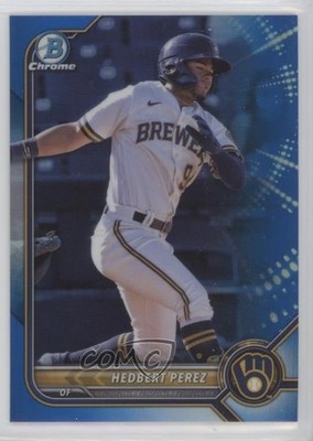 2022 Bowman Chrome Prospects Blue Refractor 130/150 Hedbert Perez #BCP-162 16mf