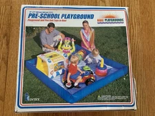 Vintage 2000 INTEX PRE-SCHOOL PLAYGROUND And Five Soft Toys In One!  72x72
