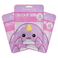 Brightening Vitamin C Narwhal Face Mask 3 Count Skin Treatment For Blemishes