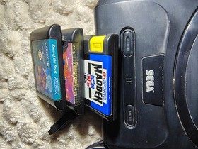 Sega Genesis Lot Bundle 3 Games Controller Cables Ready to Play  VG+