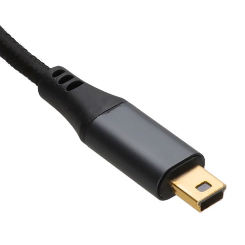 Pro Métal USB 2.0 24AWG Haute-Vitesse A À Mini-B 5 Broches Câble Puissance / - Afbeelding 14 van 25