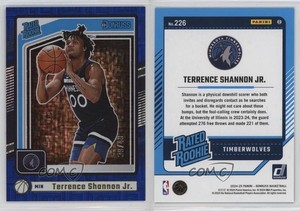 2024-25 Panini Donruss Rated Choice Blue /49 Terrence Shannon Jr #226 Rookie RC