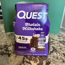 Quest Nutrition Chocolate Protein Shake, 45g Protein, 2g Sugar, 4g Net Carbs,...