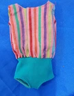 Barbie Vintage American Girl 1965 Swimsuit #1070 Barbie Tag