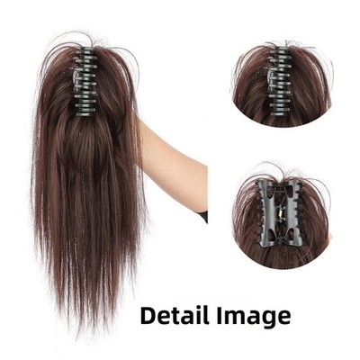 35cm Hochtemperatur Kunsthaar Pferdeschwanz Extensions Wasserfall gerade