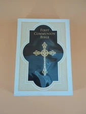 FIRST COMMUNION BIBLE Gift Edition - NEW in Box - Leather Binding, Gilt Edging 