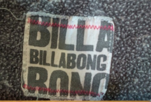 Billabong Hoodie women's Size S Small Gray Pink Purple (745) - Picture 3 of 3