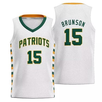Throwback Brunson #15 High School Basketball Jersey Stevenson Stitched Name