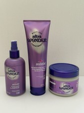 Aussie Ultra Wonder Trio 3pc Set Mist Leave-In Treatment Gel Creme