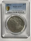 1885-S MORGAN SILVER DOLLAR~PCGS AU 53 ~NICE LOOKING COIN~ REF#1973