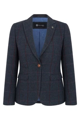 Paul Andrew Damen Tweed Blazer Geschneidert Smart Freizeit Formell Büro Jacke - Bild 1 von 4