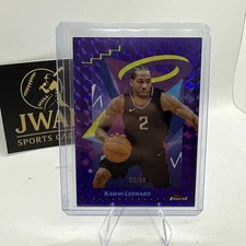 KAWHI LEONARD 2024-25 TOPPS FINEST RARE PURPLE GEOMETRIC /50 Q3882